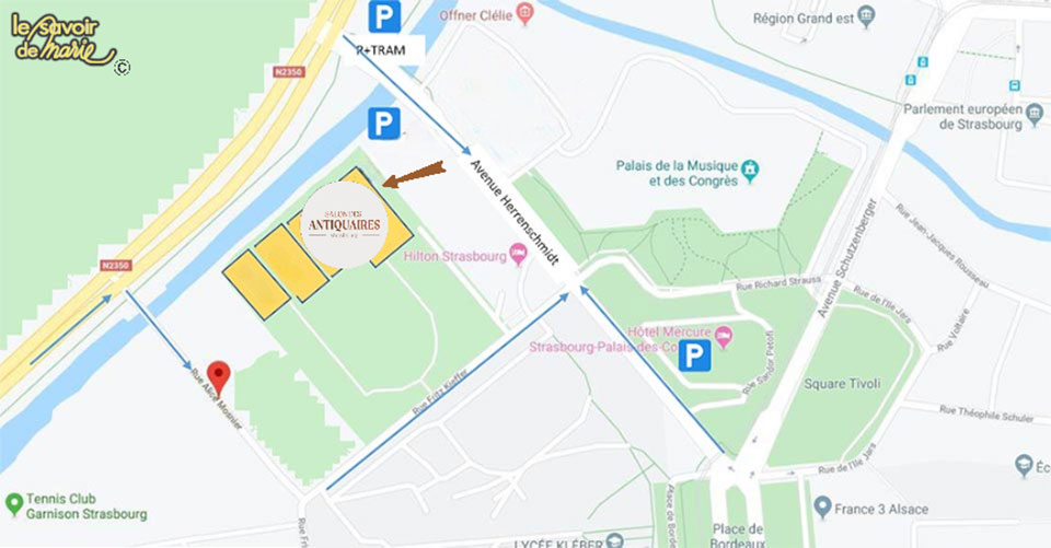 Plan Salon des Antiquaires – Parc des Expositions Strasbourg